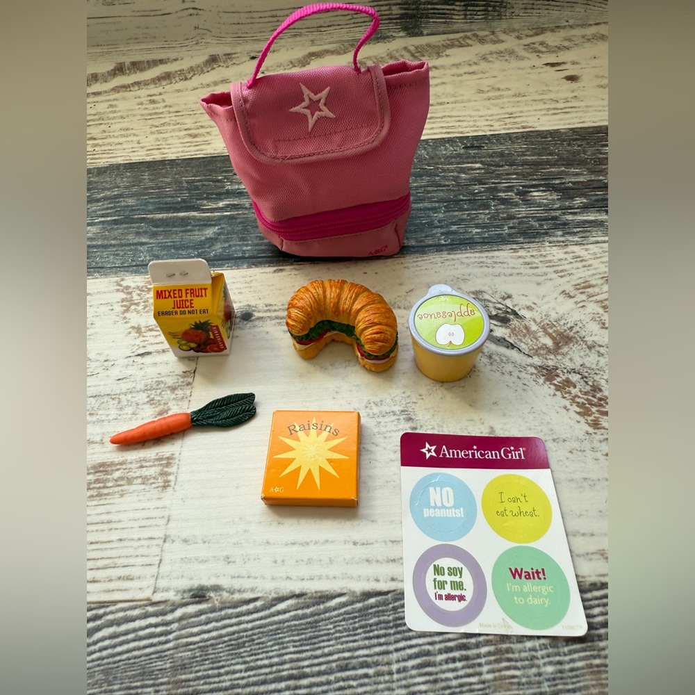 American Girl Doll Just Like You SCHOOL LUNCH Set - Near Complete No Book EXTRAS